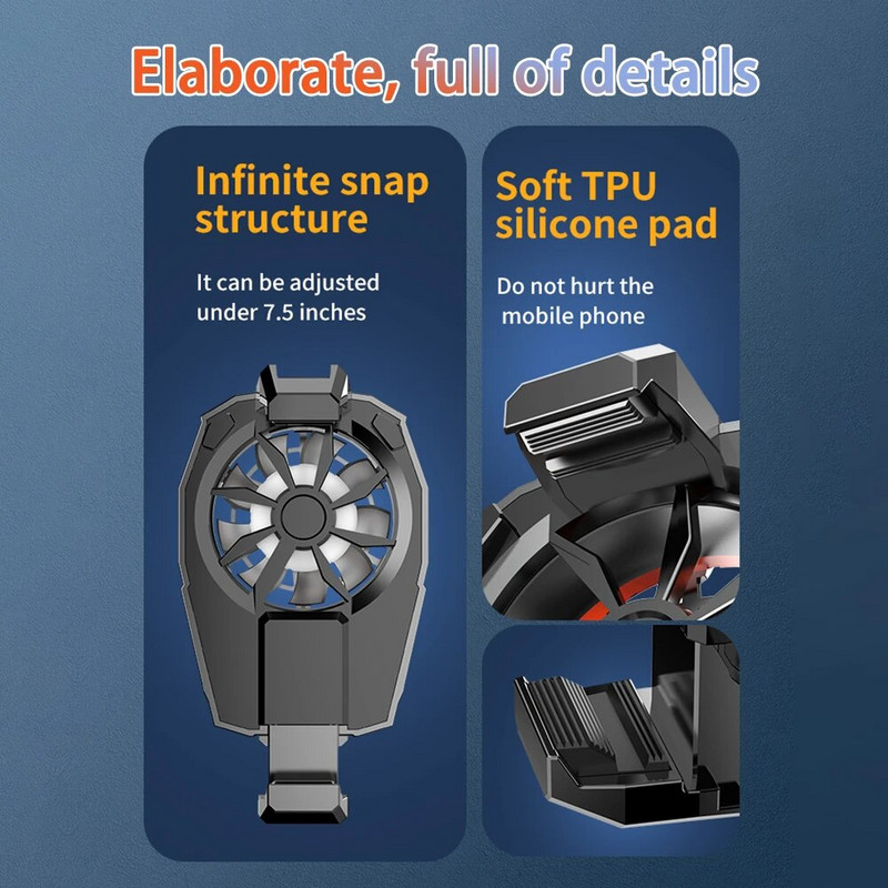 X52 Aušinimo ventiliatoriai Mobiliųjų telefonų žaidimų aušintuvo sistema Įkraunama baterija Tylus aušintuvas Trijų greičių Reguliuojami ventiliatoriai Žaidimų Radiatorius