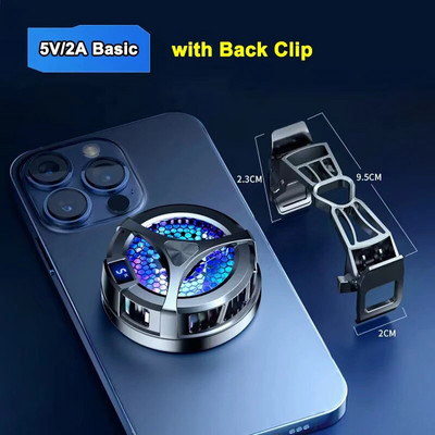 Mobiliojo telefono išorinis aušintuvas puslaidininkinis magnetinis ventiliatorius su belaidžiu įkrovimu Magsafe PUBG Machine planšetinis kompiuteris Radiatoriaus aušinimas