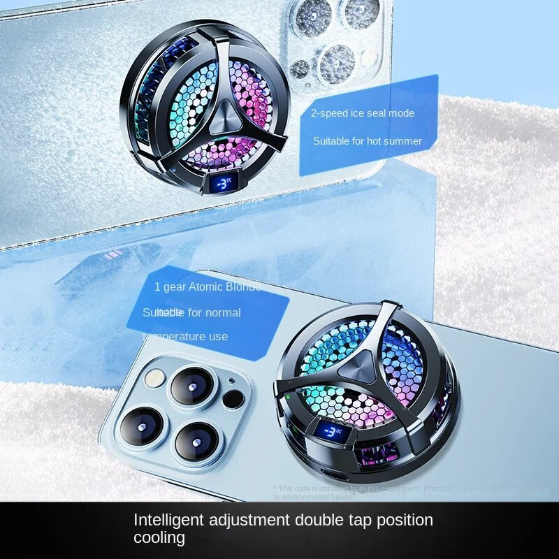 Mobiliojo telefono išorinis aušintuvas puslaidininkinis magnetinis ventiliatorius su belaidžiu įkrovimu Magsafe PUBG Machine planšetinis kompiuteris Radiatoriaus aušinimas