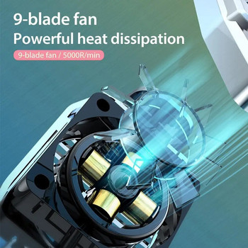 Game Cooler Cell Phone Cool Heat Sink Universal Mini Mobile Phone Cooling Fan Turbo Hurricane Radiator For IPhone Samsung Xiaomi