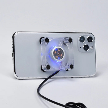 За Iphone/xiaomi/samsung преносим мини мобилен телефон охлаждащ вентилатор радиатор мобилен телефон хладен радиатор игра охладител охлаждащ артефакт