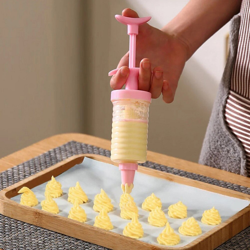 Vamzdynų maišelis Virtuvės konditerijos gaminiai Tortas tešlos rankovė dekoravimui Plastikiniai įrankiai Įranga Priedai Purkštukai Grietinėlės kepimo įrankis