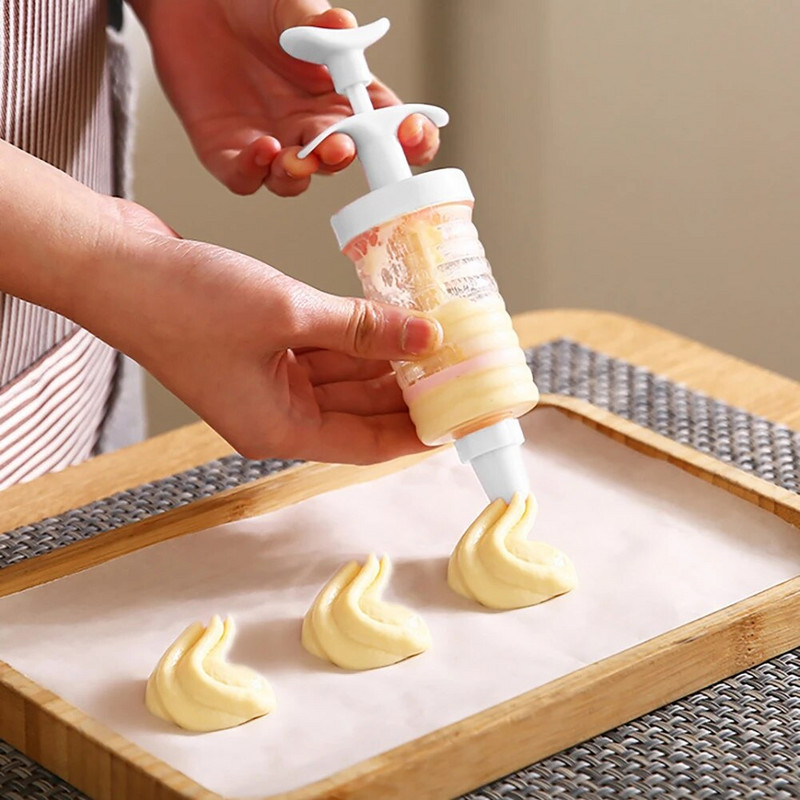Vamzdynų maišelis Virtuvės konditerijos gaminiai Tortas tešlos rankovė dekoravimui Plastikiniai įrankiai Įranga Priedai Purkštukai Grietinėlės kepimo įrankis