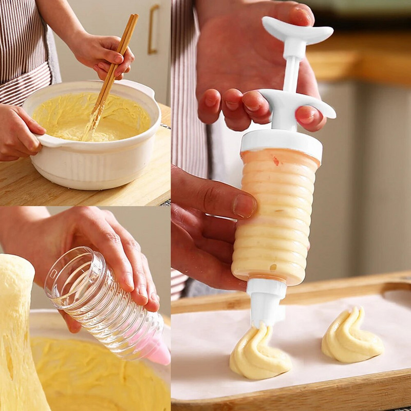 Vamzdynų maišelis Virtuvės konditerijos gaminiai Tortas tešlos rankovė dekoravimui Plastikiniai įrankiai Įranga Priedai Purkštukai Grietinėlės kepimo įrankis
