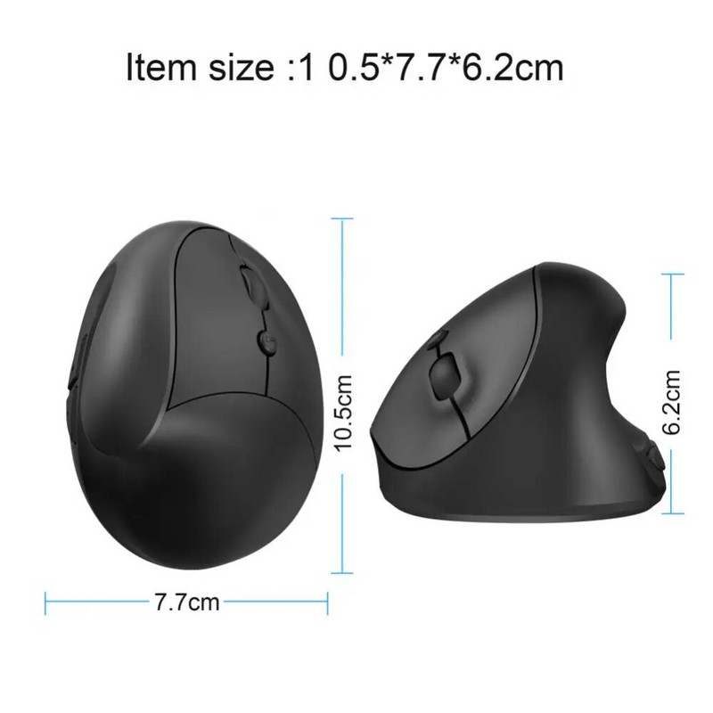 RYRA Wireless Mouse Vertical Gaming Mouse 2.4G Computer Mice Εργονομικό Desktop Όρθιο ποντίκι 2400 DPI για φορητούς υπολογιστές Office Home