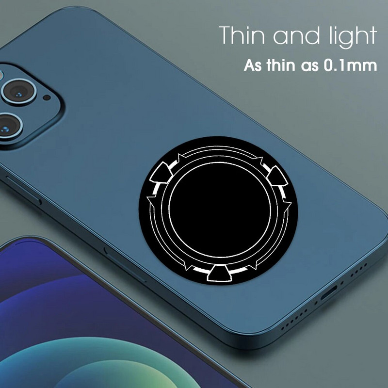 Šilumos išsklaidymo metalinė plokštė magnetiniam automobilinio telefono laikikliui Magnetinis stovas Geležinis diskas Lipdukas Telefonai Planšetinis Universalus Terminis Lakštas