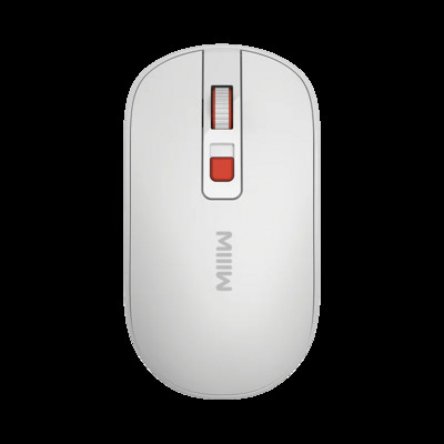 Miiiw Wireless Mute Mouse Lite ABS 800/1200/1600DPI Kelių greičių DPI Nutildymo mygtukas 2.4GHz belaidis imtuvas Tyli pelė
