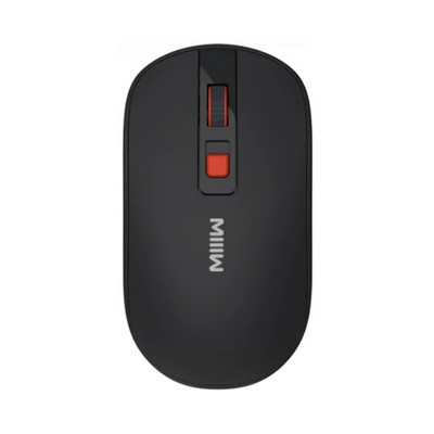 Miiiw Wireless Mute Mouse Lite ABS 800/1200/1600DPI Kelių greičių DPI Nutildymo mygtukas 2.4GHz belaidis imtuvas Tyli pelė