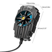 Mini nešiojamasis mobiliojo telefono aušintuvas puslaidininkinis radiatoriaus aušinimo ventiliatorius tylus laikiklis išmaniesiems telefonams