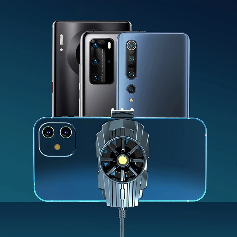 Mini nešiojamasis mobiliojo telefono aušintuvas puslaidininkinis radiatoriaus aušinimo ventiliatorius tylus laikiklis išmaniesiems telefonams