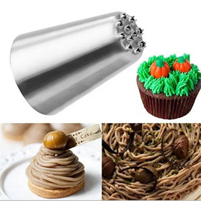 1 τμχ Creative Grass Icing Nozzle Pip από ανοξείδωτο ατσάλι Διακόσμηση ζαχαροπλαστικής Cupcake Head Cake Διακοσμητική Συμβουλή Piping Pastry Cupcake