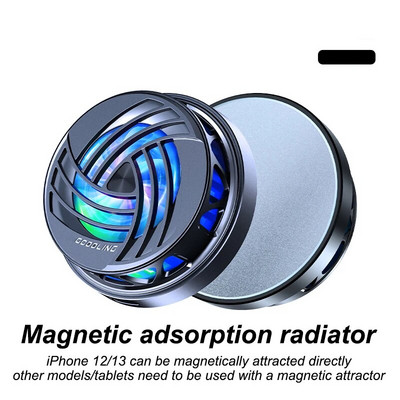 Telefono magnetinis puslaidininkinis šaldymo radiatorius ABS žaidimų aušintuvo sistema mini greito aušinimo ventiliatorius, skirtas iPhone 13 12 Samsung
