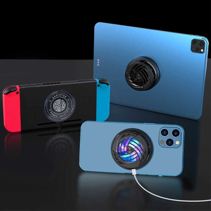 Telefono magnetinis puslaidininkinis šaldymo radiatorius ABS žaidimų aušintuvo sistema mini greito aušinimo ventiliatorius, skirtas iPhone 13 12 Samsung