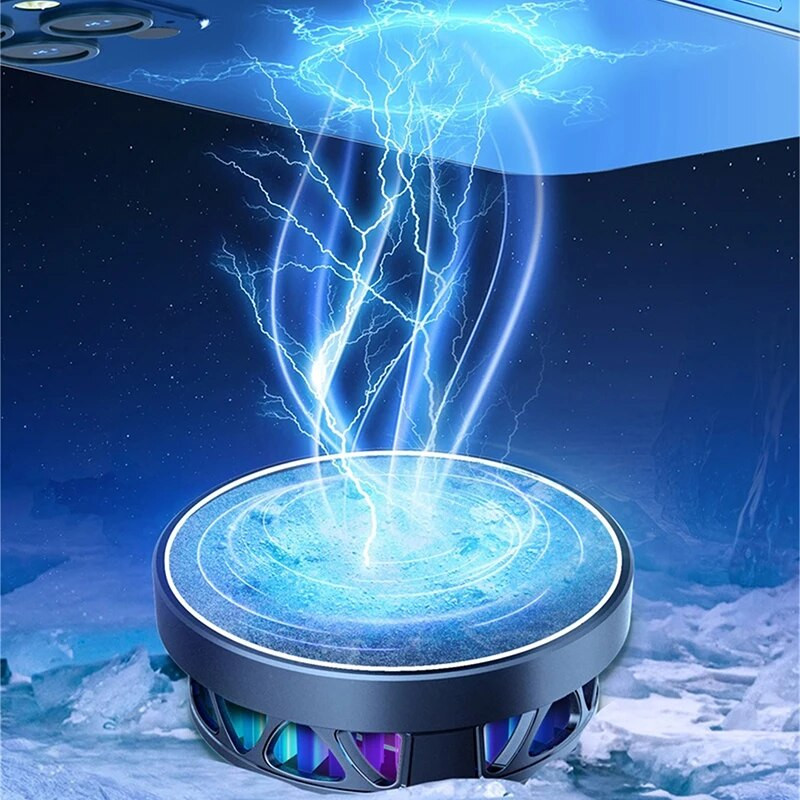 Telefono magnetinis puslaidininkinis šaldymo radiatorius ABS žaidimų aušintuvo sistema mini greito aušinimo ventiliatorius, skirtas iPhone 13 12 Samsung
