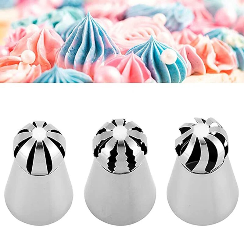 5/3 KOM Ružice Mlaznice za tijesto Alati za ukrašavanje kolača Mlaznice od nehrđajućeg čelika Ukrasi za kremu za tijesto Kuhinjski alati za pečenje tijesta