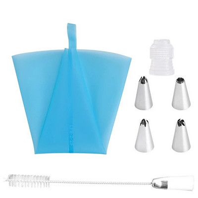 7-51 vnt. Grietinėlės purkštukų rinkinys Tortų dekoravimo įrankiai Glajus vamzdeliai Antgalis Konditeriniai maišeliai Viskas konditerijos kepimui Konditerijos įrankiai