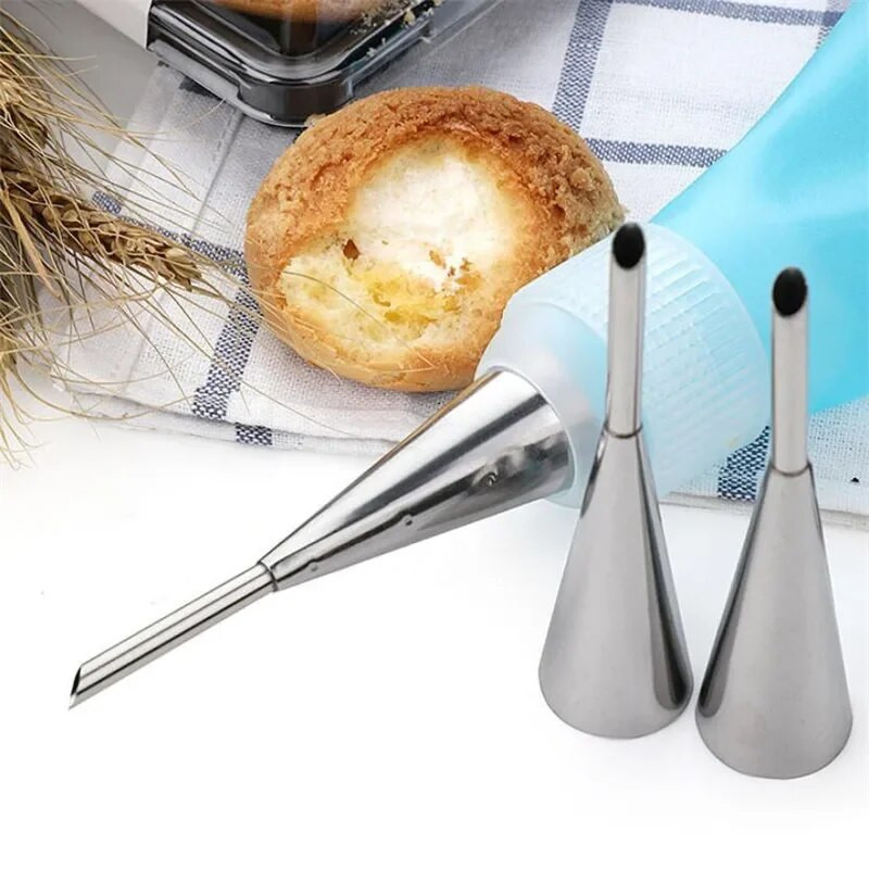Nerūdijančio plieno glazūra vamzdžių antgalis kremas snapas tešlos sluoksniuotos grietinėlės purkštukas pyrago antgalio antgaliai Kepimo įrankis Tortų dekoravimo įrankiai