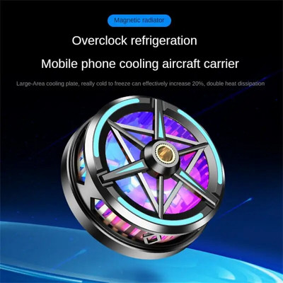 RYRA S6 K6 Mobile Phone Cooler Cooling Fan Magnetic Radiator For PUBG Phone Cooler System Cool Heat Sink For Cellphones Tablets