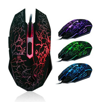 Colorful LED Computer Gaming Mouse Professional Ultra-precise For Dota 2 LOL Gamer Mouse Ergonomic 2400 DPI USB Wired Mouse
