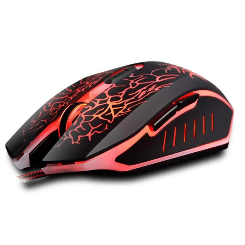 Spalvinga LED kompiuterinė žaidimų pelė Profesionali Itin tiksli Dota 2 LOL Gamer Mouse Ergonomic 2400 DPI USB laidinė pelė