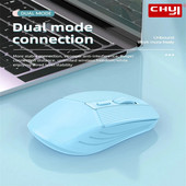 Nauja 2.4G belaidė „Bluetooth“ dviejų režimų pelė C tipo įkraunama pelės nutildymo mygtukas Ergonomiška pelė, tinkama biuro žaidimams