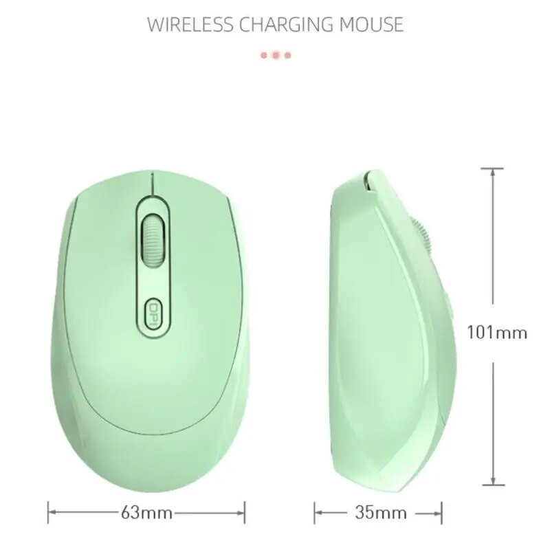 2,4 GHz belaidė žaidimų pelė 1600 dpi verslo nešiojamasis kompiuteris stalinis namų biuras Ergonomiškos tylios pelės kompiuteriui su USB imtuvu