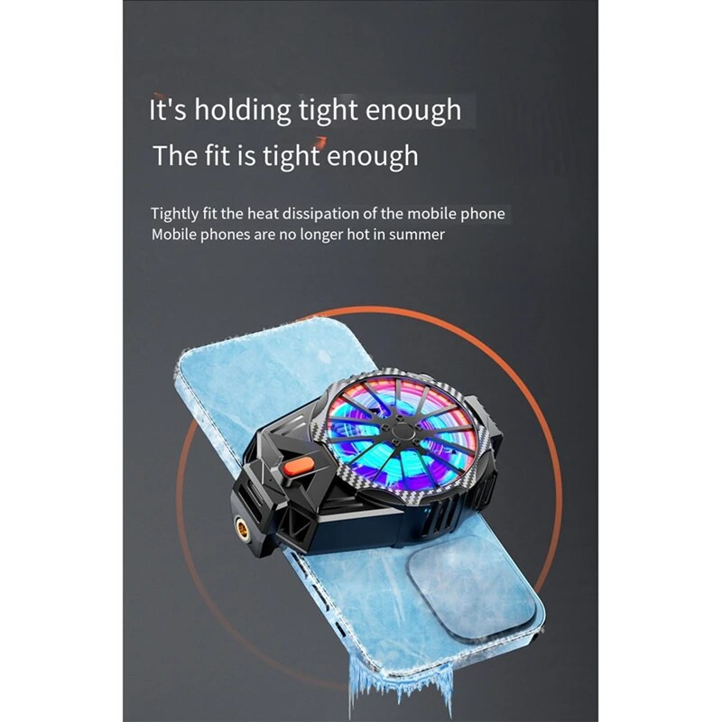 Magnetinis mobiliojo telefono radiatoriaus telefono aušintuvas, telefono aušinimo ventiliatorius su puslaidininkiniu aušinimo lustu, skirtas mobiliesiems žaidimams, paprastas naudoti