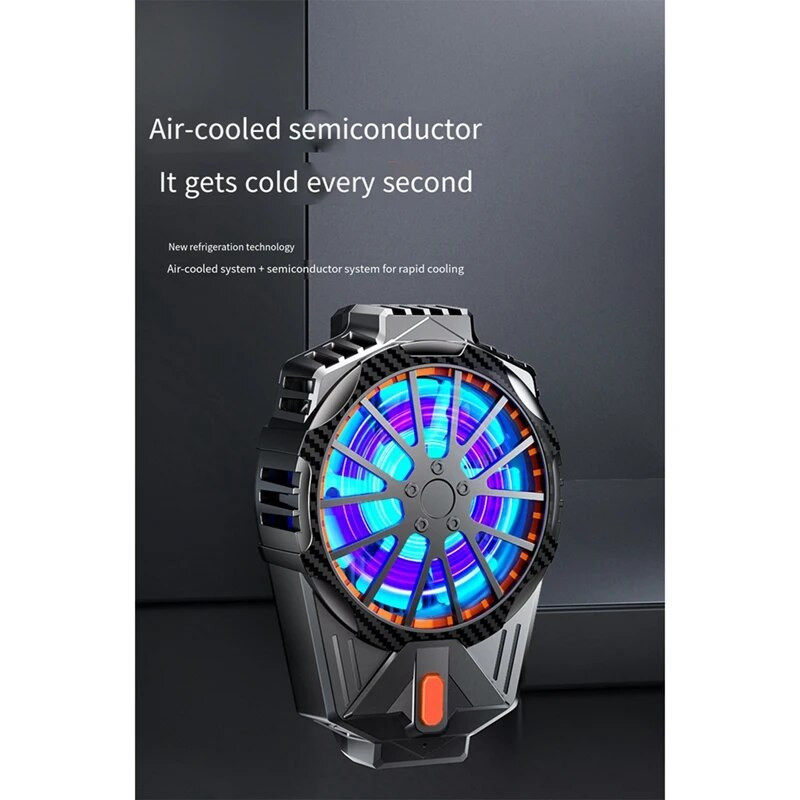 Magnetinis mobiliojo telefono radiatoriaus telefono aušintuvas, telefono aušinimo ventiliatorius su puslaidininkiniu aušinimo lustu, skirtas mobiliesiems žaidimams, paprastas naudoti