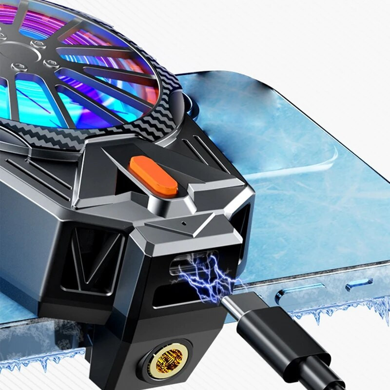 Magnetinis mobiliojo telefono radiatoriaus telefono aušintuvas, telefono aušinimo ventiliatorius su puslaidininkiniu aušinimo lustu, skirtas mobiliesiems žaidimams, paprastas naudoti