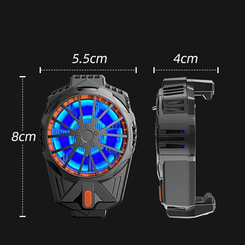 Magnetinis mobiliojo telefono radiatoriaus telefono aušintuvas, telefono aušinimo ventiliatorius su puslaidininkiniu aušinimo lustu, skirtas mobiliesiems žaidimams, paprastas naudoti