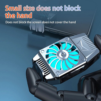 Universal Mobile Phone Cooling Fan Radiator Turbo Hurricane Game Cooler Mini Cell Phone Cool Heat Sink για iPhone Xiaomi Samsung
