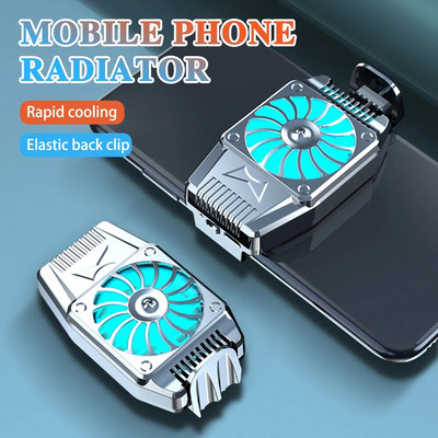 Universal Mobile Phone Cooling Fan Radiator Turbo Hurricane Game Cooler Mini Cell Phone Cool Heat Sink For iPhone Xiaomi Samsung