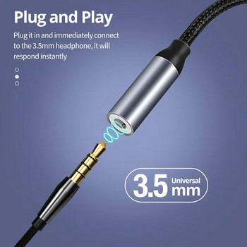Μετατροπέας ψηφιακού προσαρμογέα ήχου USB Type C σε 3,5 mm για ακουστικά για Sumsang Xiaomi Redmi Poco Pixel LG 3 5 mm Καλώδιο Audio Aux