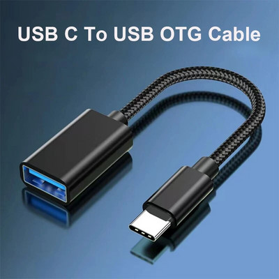 OTG Type C кабелен адаптер USB към Type C Adapter Connector за Xiaomi Samsung S20 Huawei OTG Data Cable Converter за MacBook Pro