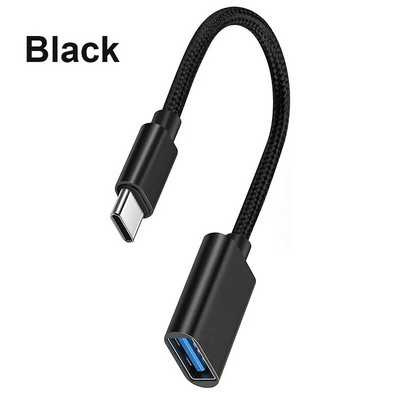 OTG tipo C kabelio adapteris USB prie C tipo adapterio jungtis, skirtas Xiaomi Samsung S20 Huawei OTG duomenų kabelio keitiklis, skirtas MacBook Pro