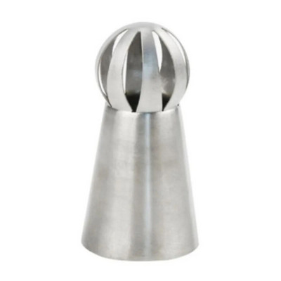 3 vnt Tortų glazūra vamzdžių antgaliai Kamuoliuko formos vamzdelių antgaliai Nėrinių formavimo tešlos pyrago dekoravimas nerūdijančio plieno virtuvės kepimo tešlos įrankiai