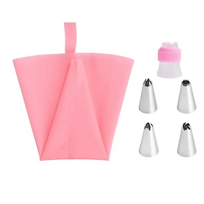Silikoniniai pyragų dekoravimo įrankiai, vamzdžių maišelis, purkštukų rinkinys, konditerijos pyragas, konditerijos rankovė dekoravimui, įrangos priedai