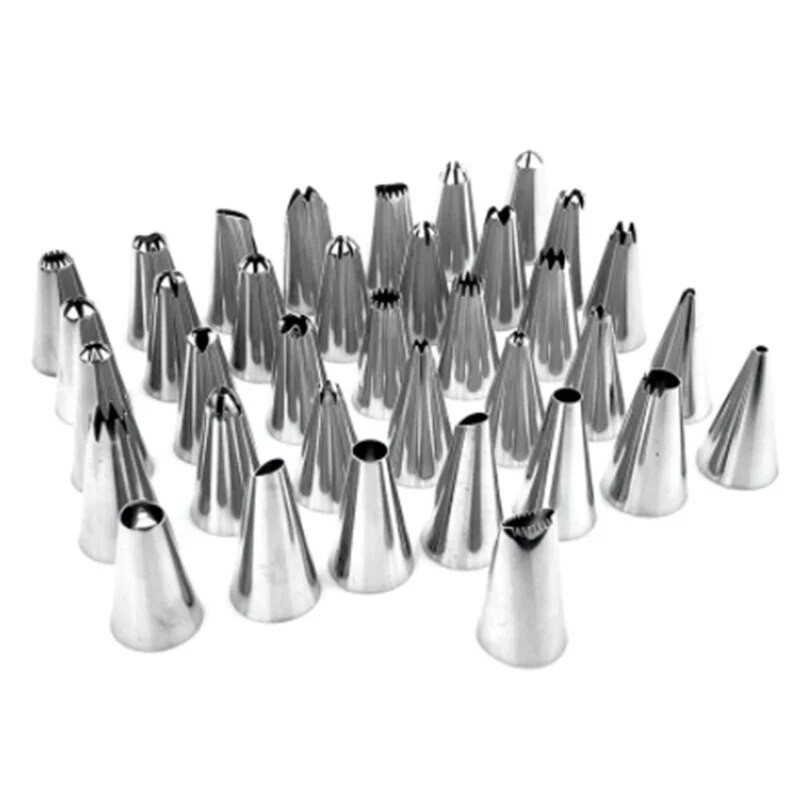 36 vnt Tortų dekoravimo įrankis Įvairių nėrinių formų tešlos kremo purkštukai Fondant konditerijos snapelis glazūra vamzdžių antgalis kepimui