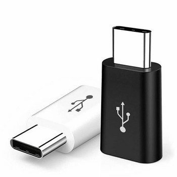 USB тип C женски към микро USB мъжки адаптерен конектор Тип-C към микро USB 2.0 адаптер за зарядно устройство за телефон Samsung Xiaomi Huawei