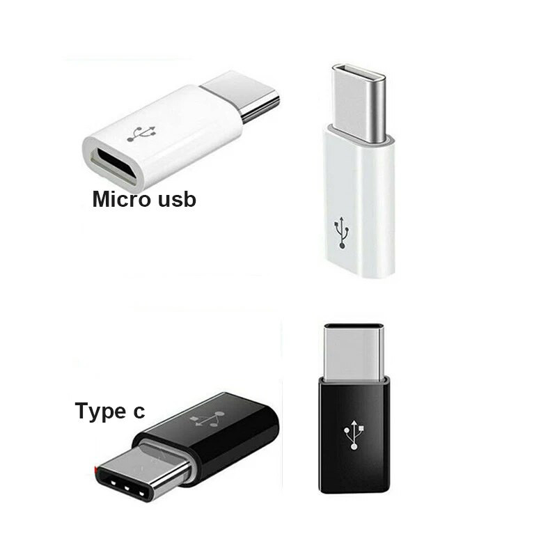 C tipo USB moteriškas ir mikro USB vyriškas adapterio jungtis, C tipo į Micro USB 2.0 įkroviklio adapteris, skirtas Samsung Xiaomi Huawei telefonui