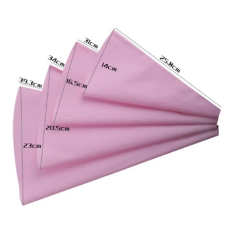 4 dydžių silikoninis glazūras vamzdynas Kremas konditerijos maišelis Daugkartinis „pasidaryk pats“ konditerijos maišelis Tortas Dekoravimas Kepimo įrankiai Virtuvės priedai