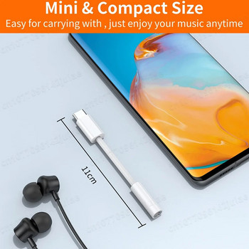 USB тип C към 3,5 mm женски жак за слушалки, адаптер USB C към Aux аудио кабел, кабел за iPhone 15 Plus15 Pro Max iPad Pro MacBook