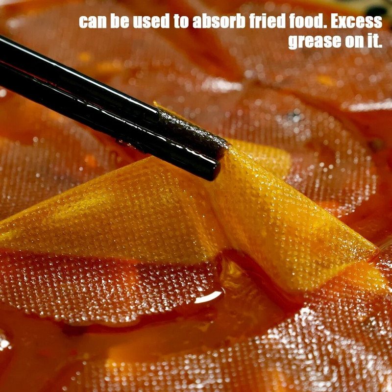 60/12 tk ühekordselt kasutatav supp, õli imav paber Eemaldage õlijääk, õli, bloteerimislehed filterkile paber Köögi toiduvalmistamise tarvikud