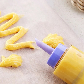 8PCS Diy Manual Cookie Maker Machine Decorating Machine Squeezing for Making Churros Device Fritters Baking Tool