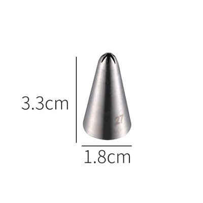 Nerūdijančio plieno pyragaičių kremas glazūra vamzdžių antgaliai Kekselių pyragaičių dekoravimo įrankiai pūslelės išspaudimas burnos virtuvės kepimo įtaisas