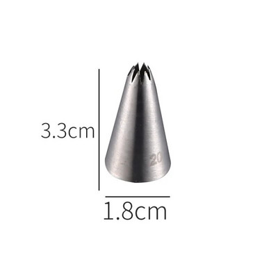 Nerūdijančio plieno pyragaičių kremas glazūra vamzdžių antgaliai Kekselių pyragaičių dekoravimo įrankiai pūslelės išspaudimas burnos virtuvės kepimo įtaisas