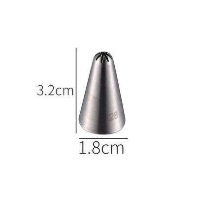 Nerūdijančio plieno pyragaičių kremas glazūra vamzdžių antgaliai Kekselių pyragaičių dekoravimo įrankiai pūslelės išspaudimas burnos virtuvės kepimo įtaisas