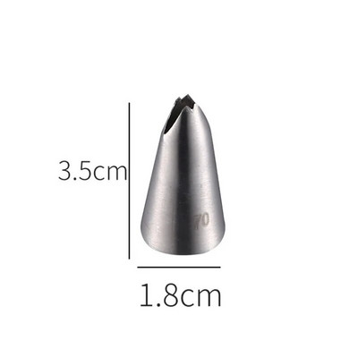 Nerūdijančio plieno pyragaičių kremas glazūra vamzdžių antgaliai Kekselių pyragaičių dekoravimo įrankiai pūslelės išspaudimas burnos virtuvės kepimo įtaisas