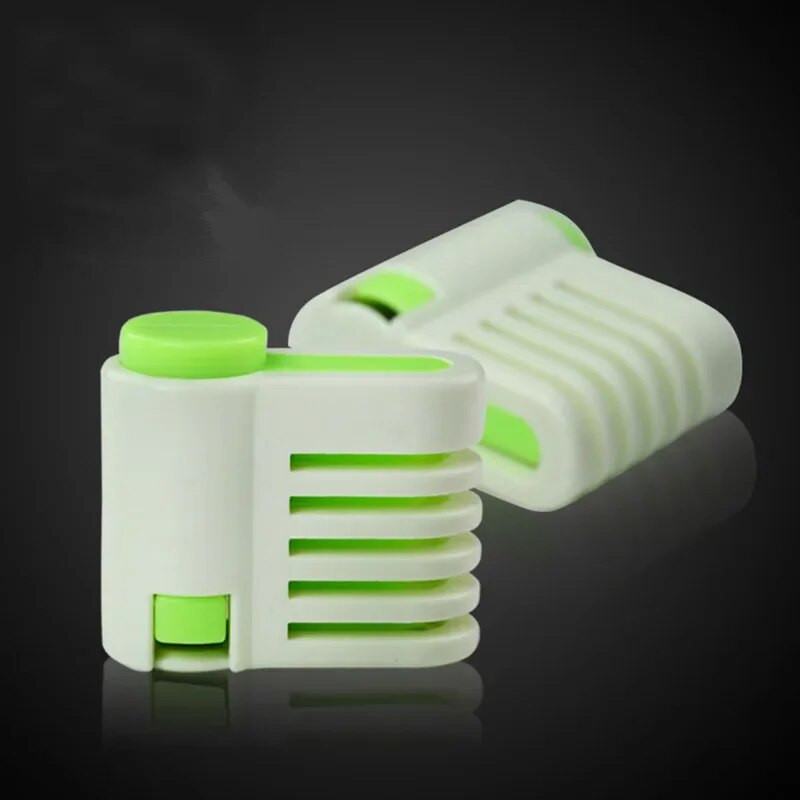 2 DB 5 rétegű kenyérszeletelő Élelmiszer-minőségű műanyag torta kenyérvágó tartó Vágókés Hasító Pirítós Szelet Konyhai Sütőeszköz