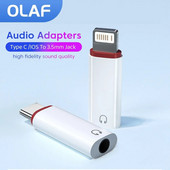 Lightning To 3 5 MM lizdo AUX adapteris, skirtas iPhone 14 13 12Pro Adapter Type C Ausinių jungtis Garso skirstytuvo telefono priedai